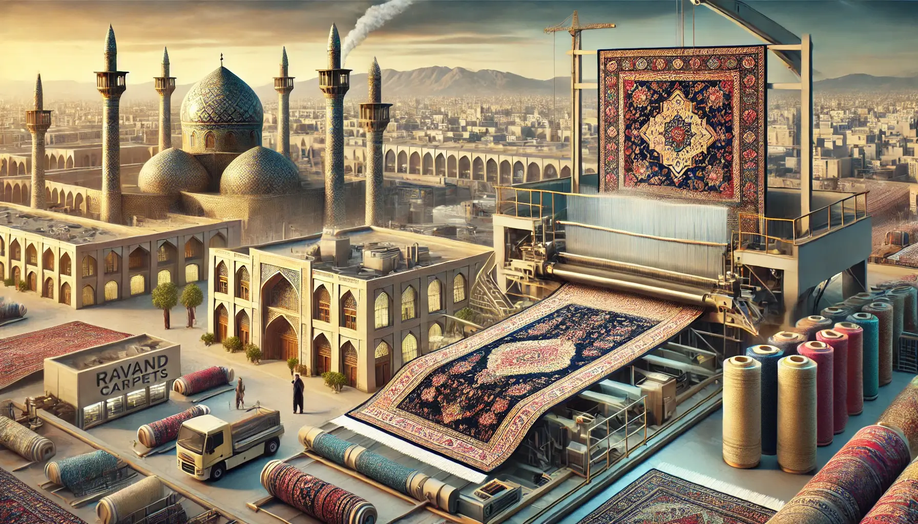 کارخانجات فرش ماشینی کاشان قدیم